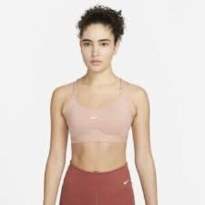 Nike Dri-Fit Women's Sports Bra Racerback Moisture Wicking  Pink Size S Workout